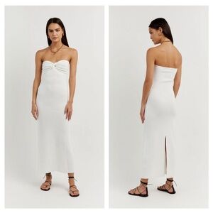 DISSH Strapless White Dress
